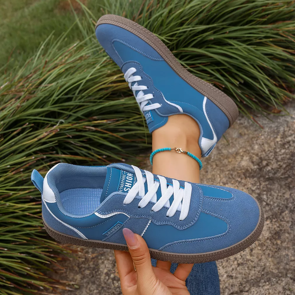 Round Toe Lace Up Sneakers, image 4