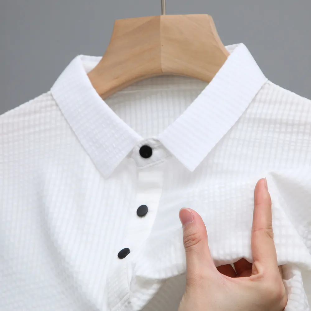 Men's Button Detail Short Sleeve Polo, image 6
