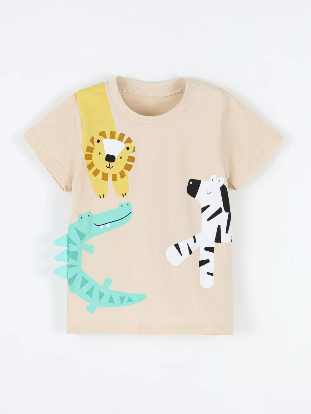 Children's Animal Print Round Neck Tee, image 2