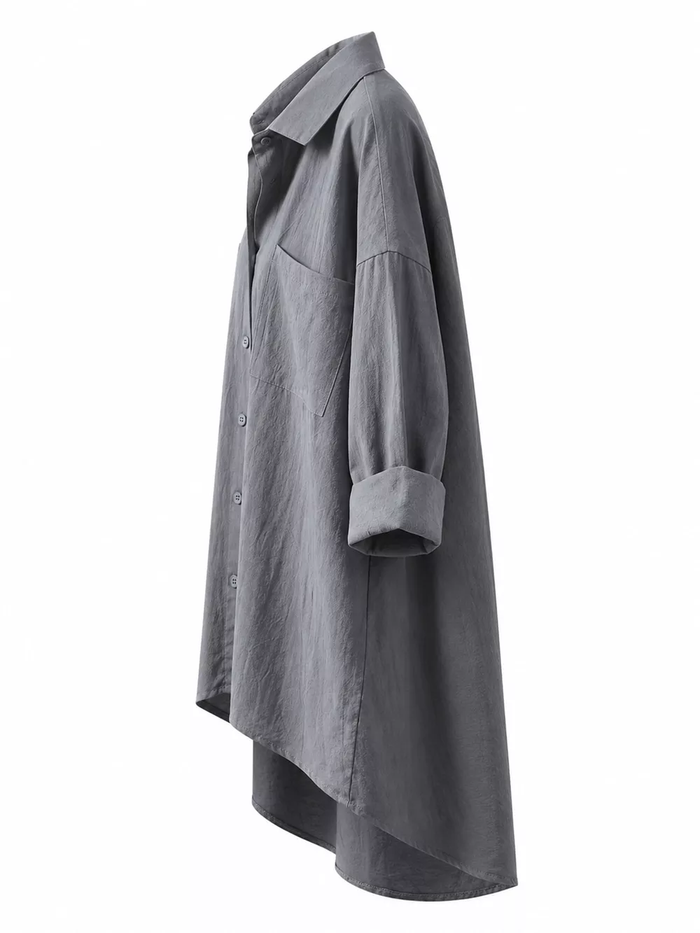 Full Size Casual Button-Down Shirt with Dual Chest Pockets Plus Size, image 20