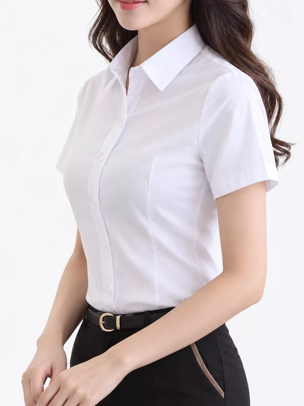 Full Size Classic Slim-Fit Button-Down Shirt Plus Size, image 13