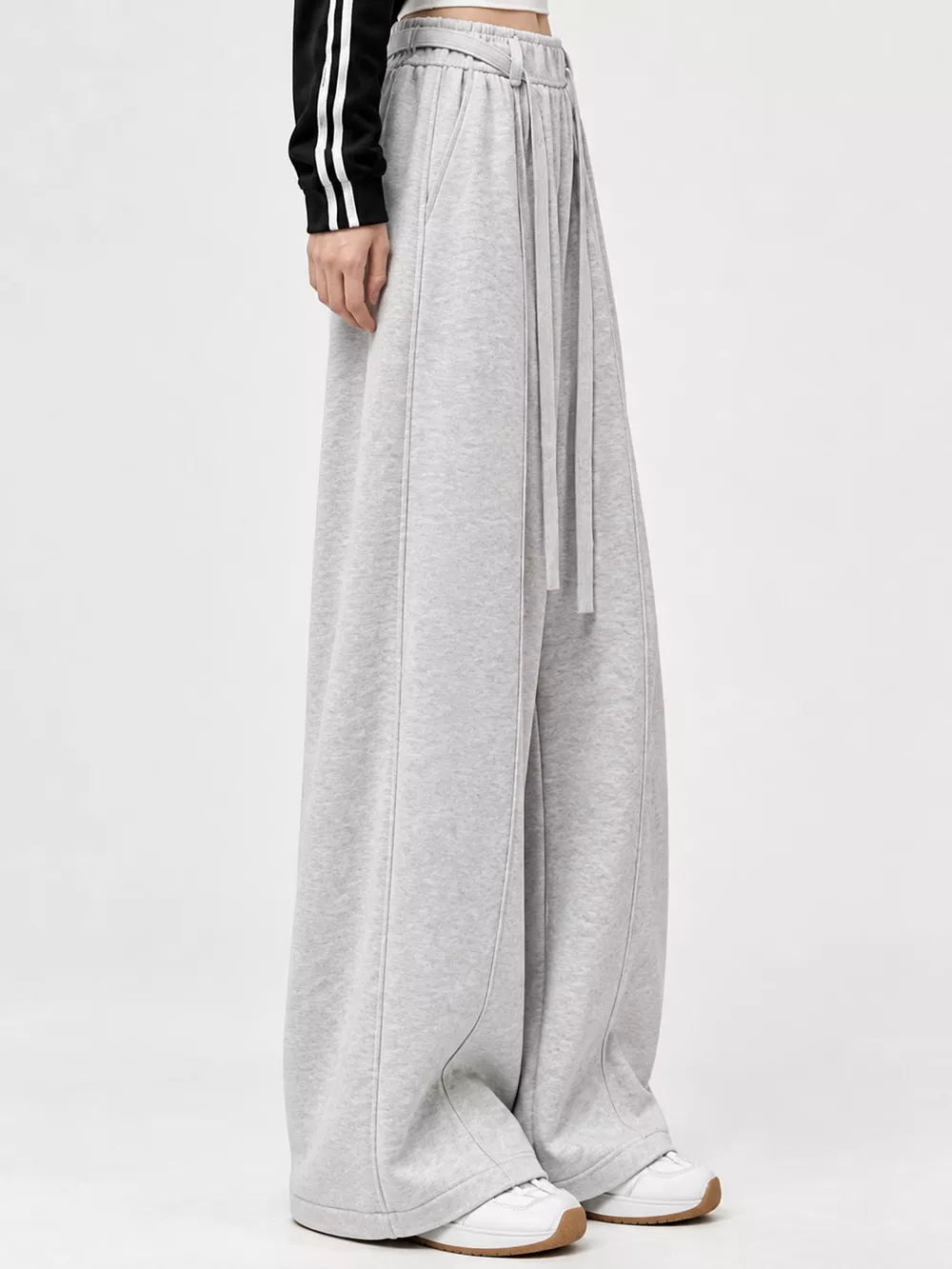 Drawstring Wide-Leg Casual Pants, image 12