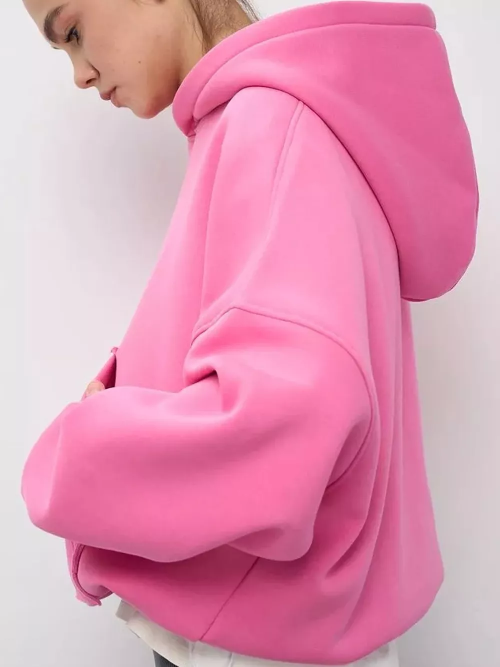 Kangaroo Pocket Dropped Shoulder Hoodie, image 36