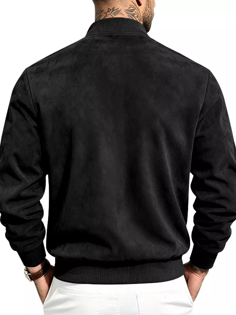 Men's Full Size Zip Up Long Sleeve Jacket Plus Size, image 9