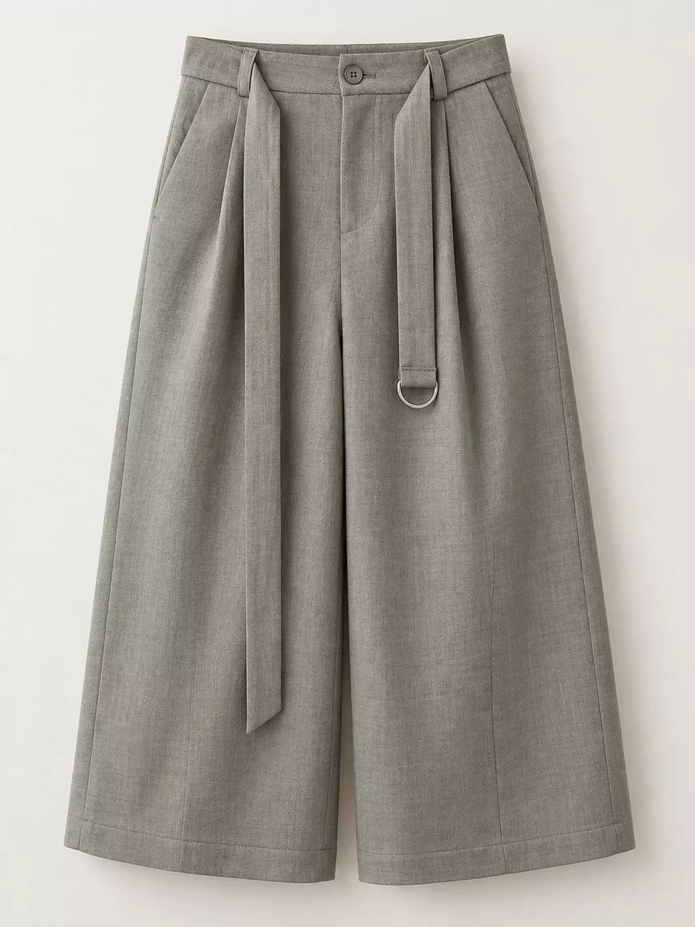 High-Waisted Wide-Leg Capris, image 4