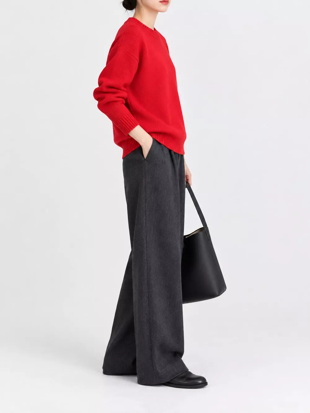 Round Neck Dropped Shoulder Sweater, image 25