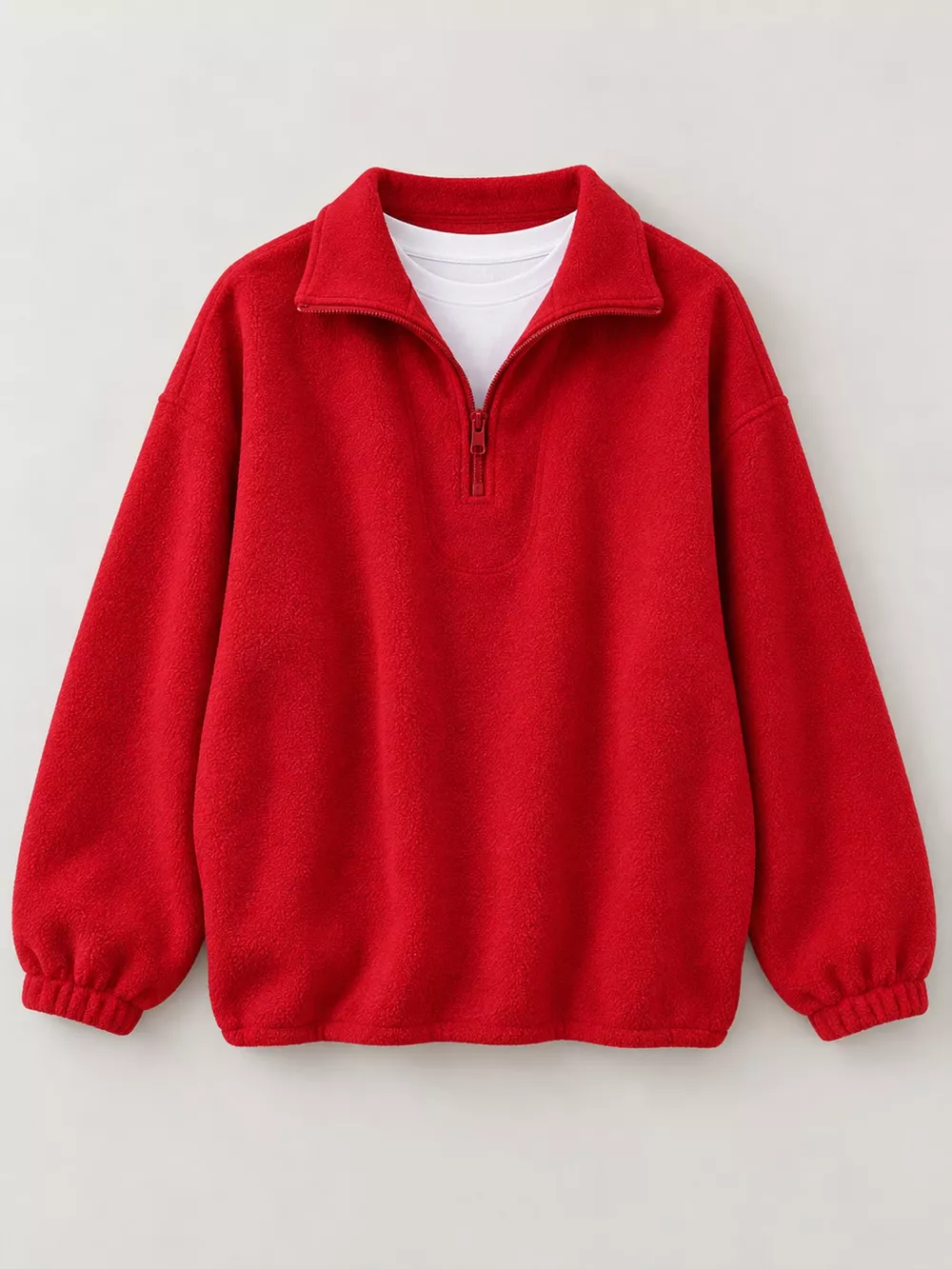 Quarter-Zip Fleece Sweatshirt, image 4