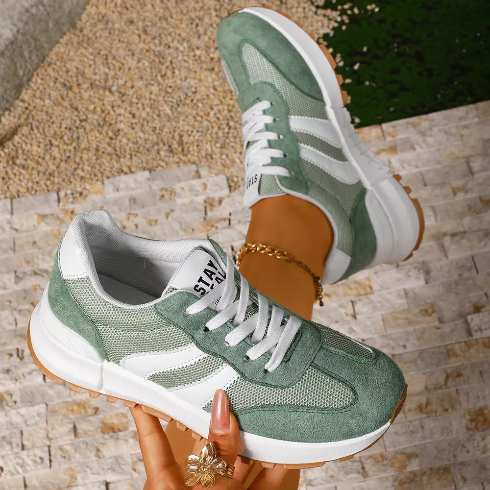 Round Toe Lace Up Sneakers, image 7