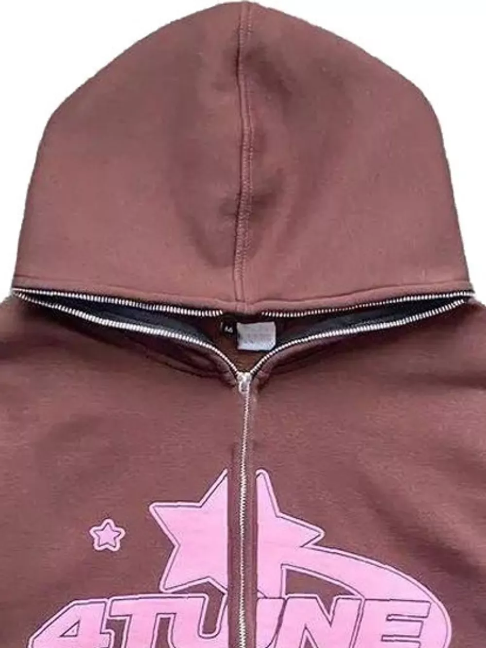 Full Size Letter Graphic Zip Up Hoodie Plus Size, image 5