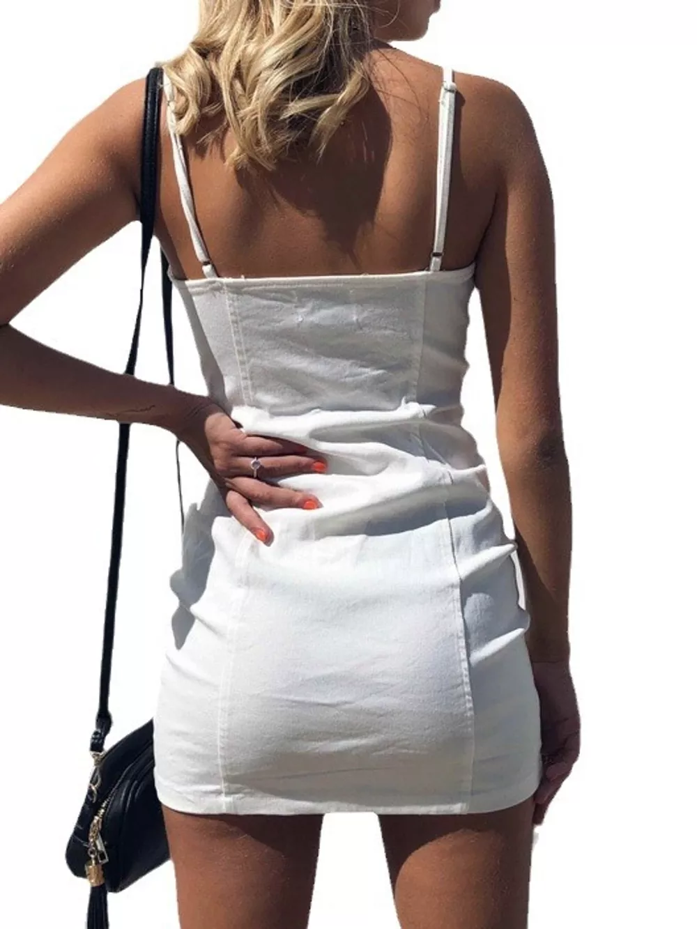 Full Size Zip-Front Bodycon Mini Dress Plus Size, image 3