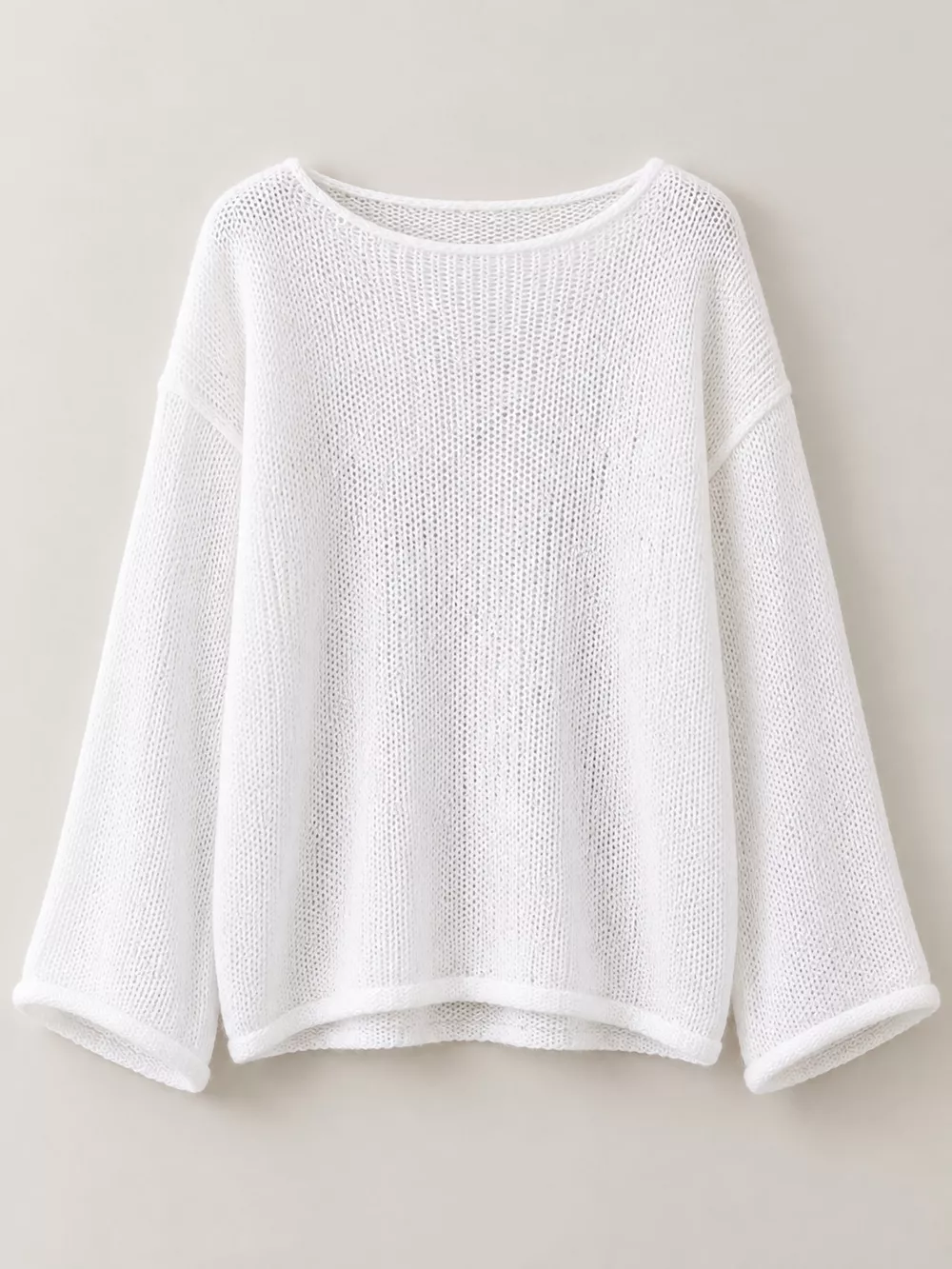 Full Size Sheer Lightweight Knit Top Plus Size, image 34