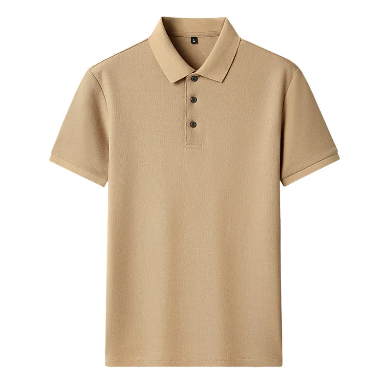 Men's Full Size Button Detail Short Sleeve Polo Plus Size, image 2