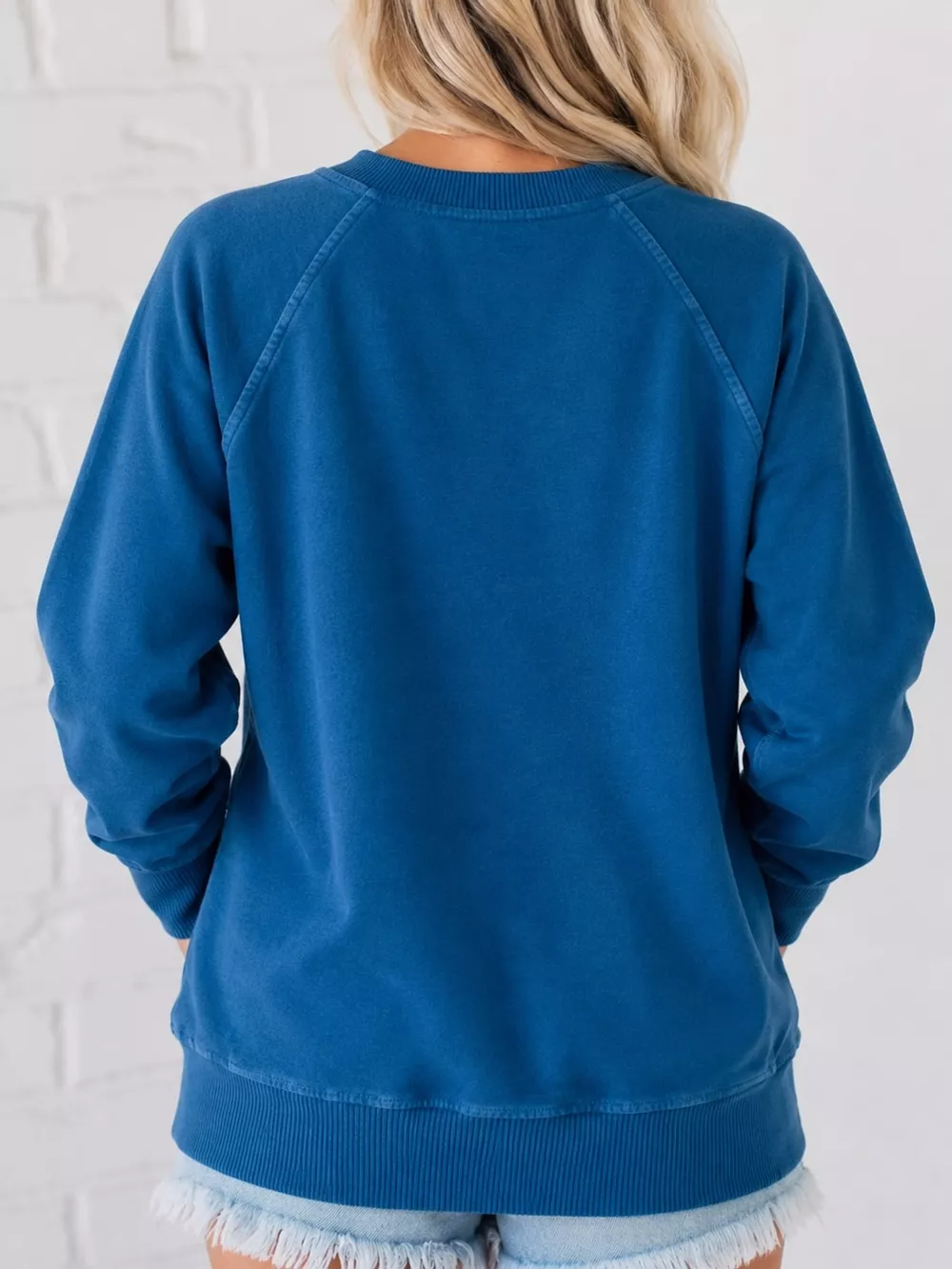 Crew Neck Raglan Sleeve Sweatshirt, image 13