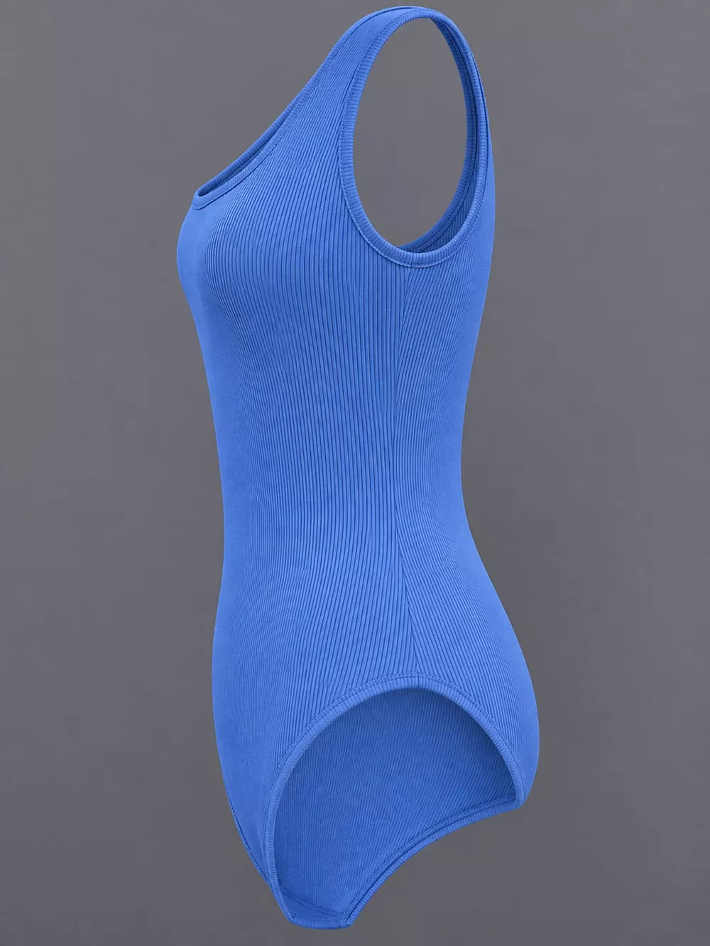 Full Size Ribbed Knit Sleeveless Scoop Neck Bodysuit Plus Size, image 41