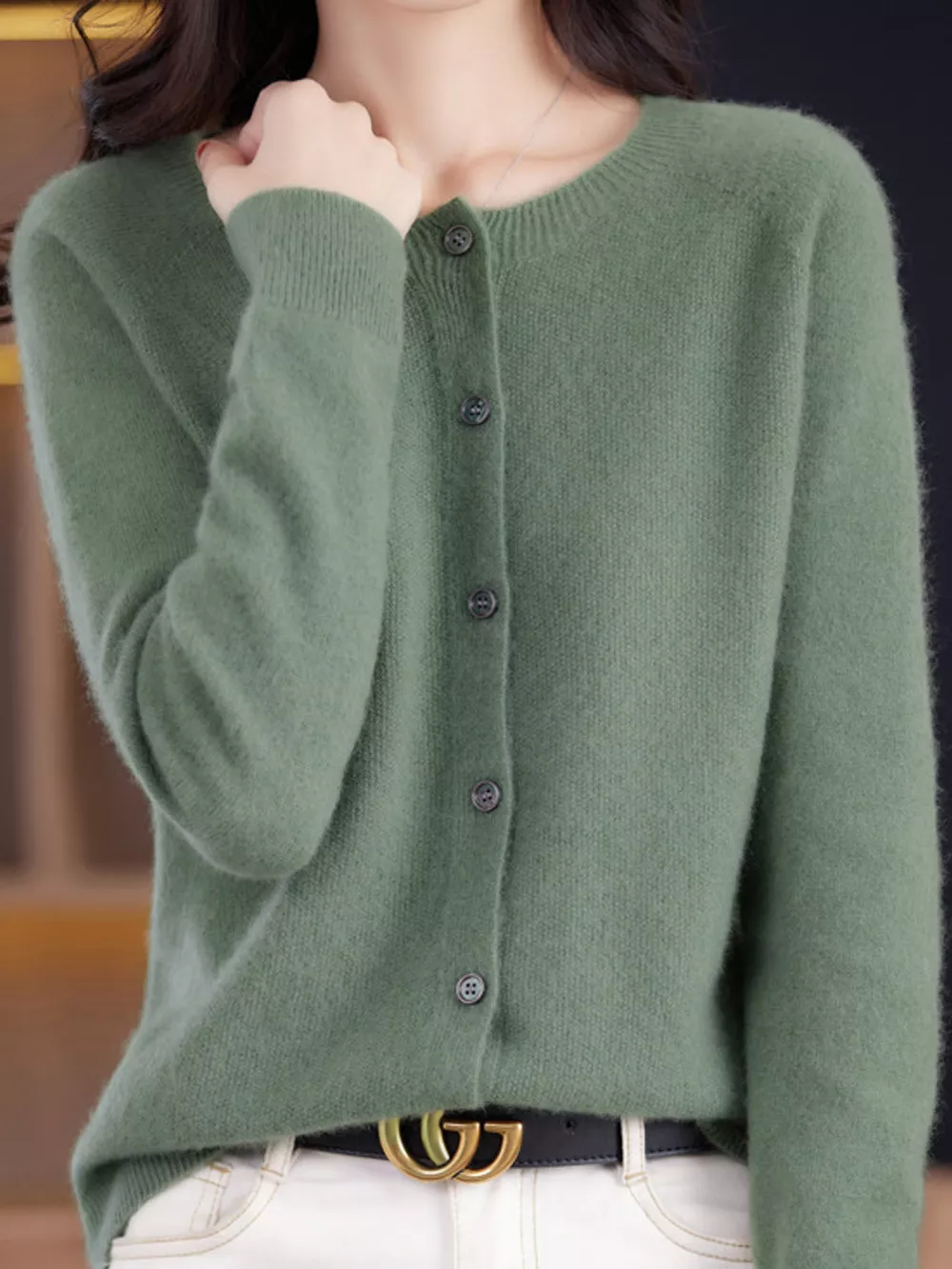 Button-Down Long Sleeve Cardigan, image 43