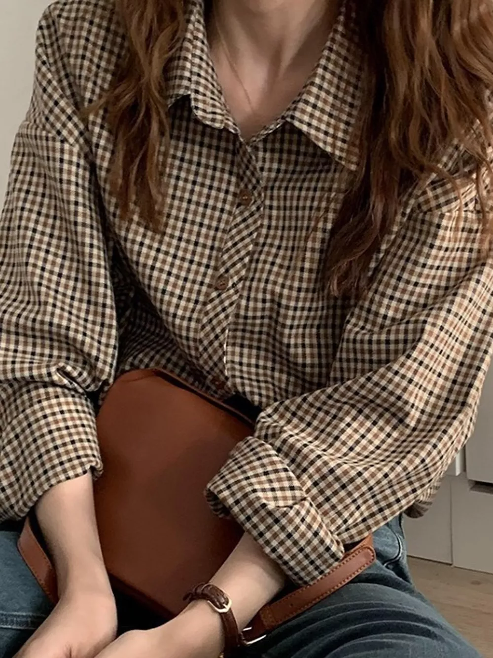 Plaid Button-Down Shirt, image 2