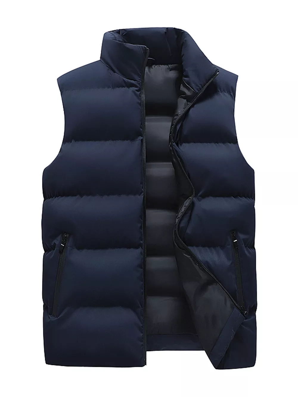 Men's Plus Size Lightweight Zip Up Puffer Vest, image 9