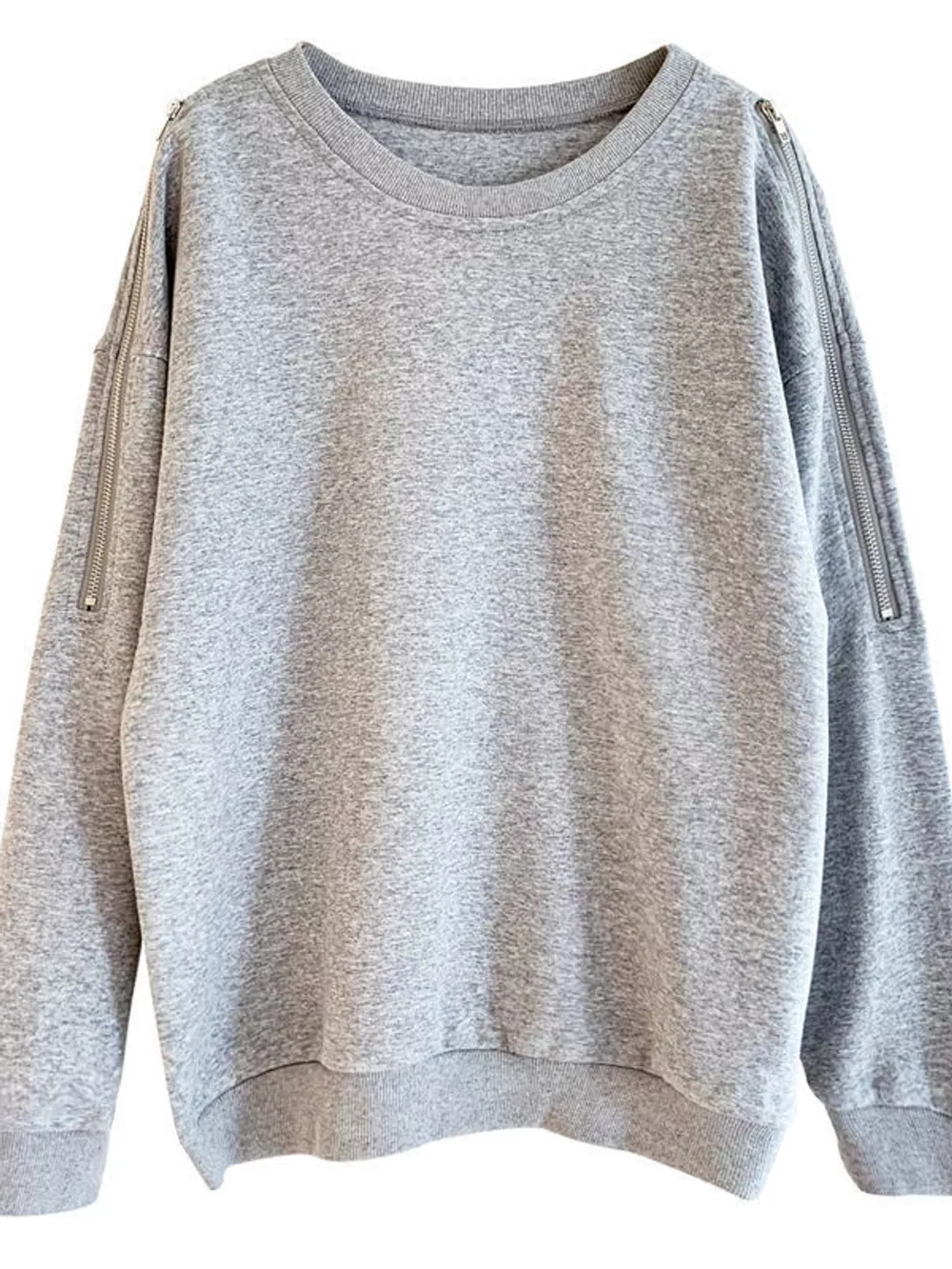 Cold-Shoulder Zipper Detail Sweatshirt, image 7