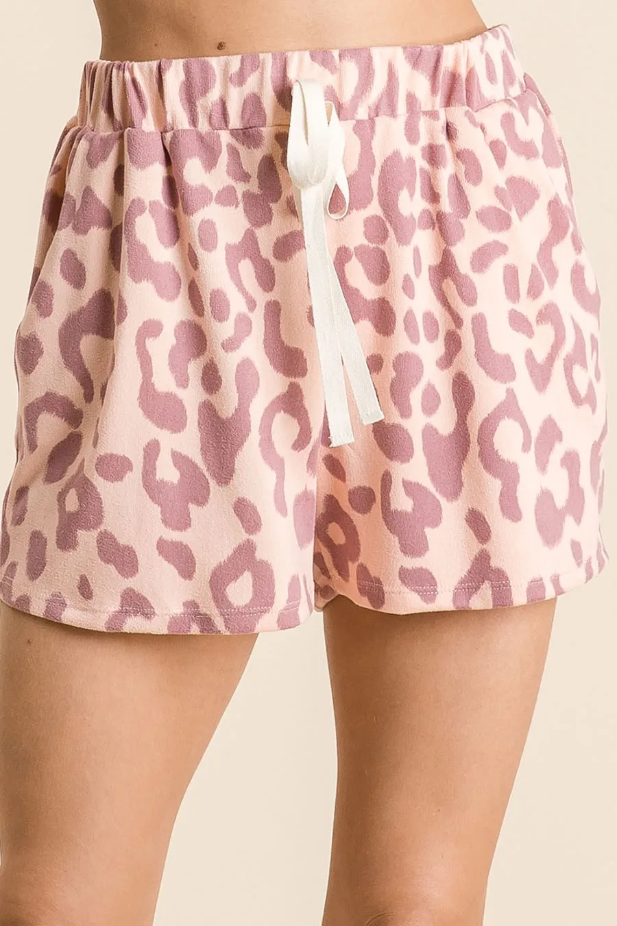 Leopard Shorts with Twill Tape Drawstring, image 2