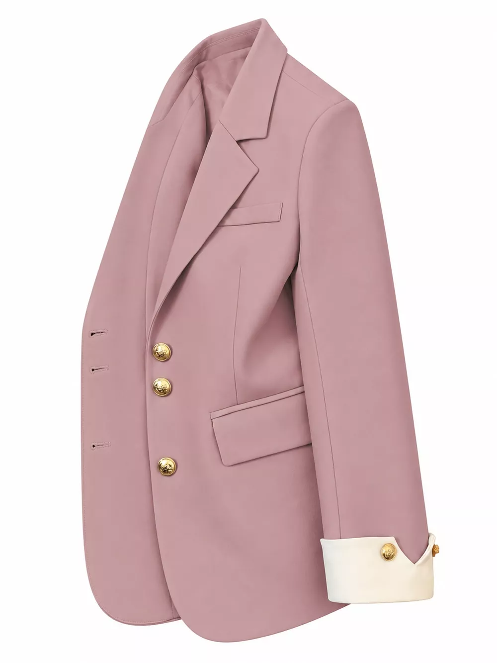 Full Size Single-Breasted Blazer with Gold Button Accents Plus Size, image 29