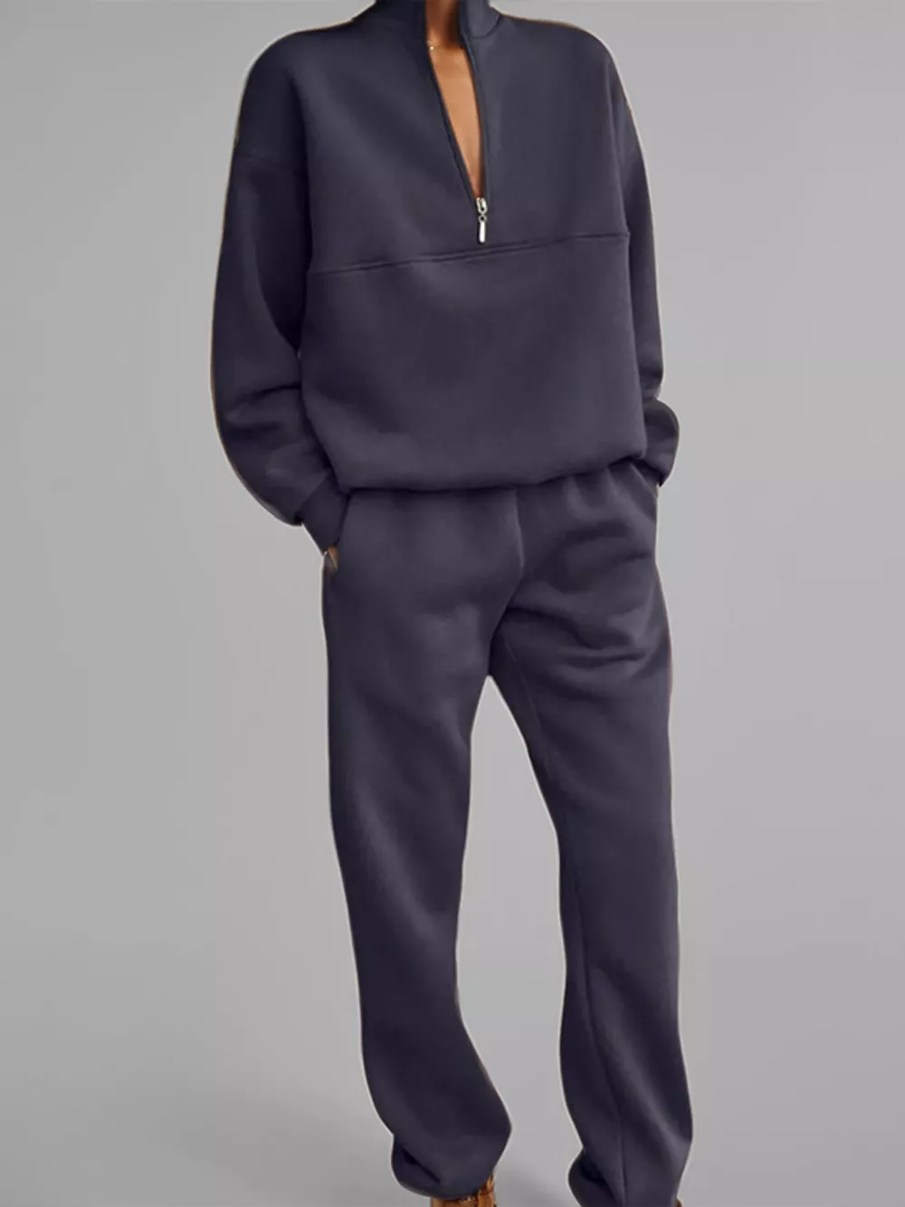 Half-Zip Sweatshirt and Joggers Set, image 15