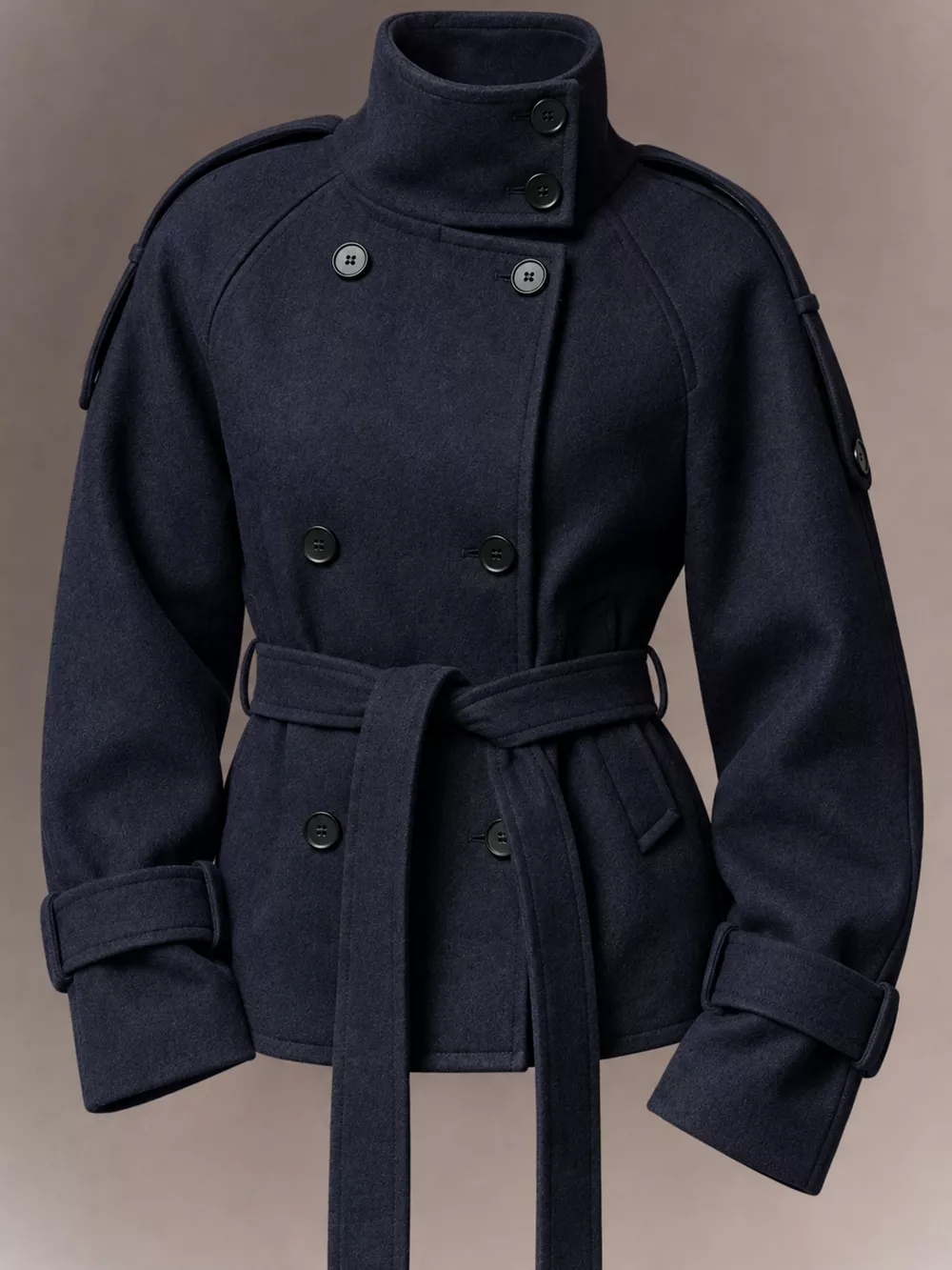 Double-Breasted Belted Outerwear, image 16
