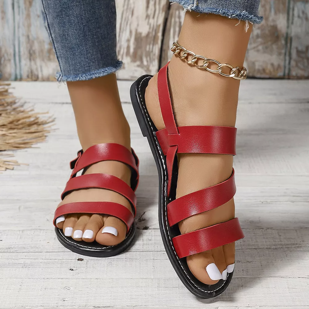 Open Toe Flats Sandals, image 4