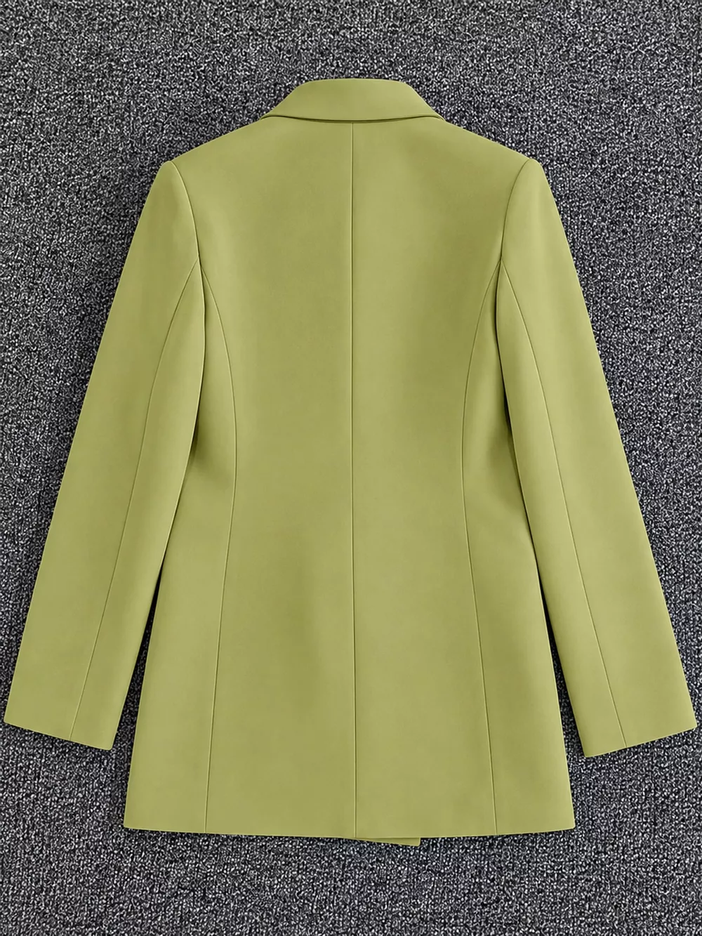 Full Size Minimalist Double-Breasted White Blazer Plus Size, image 57