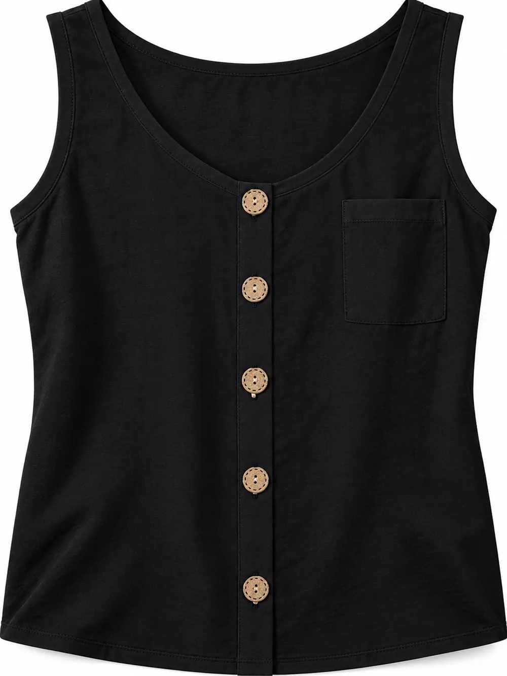 Full Size Casual Round Neck Tank Plus Size, image 10