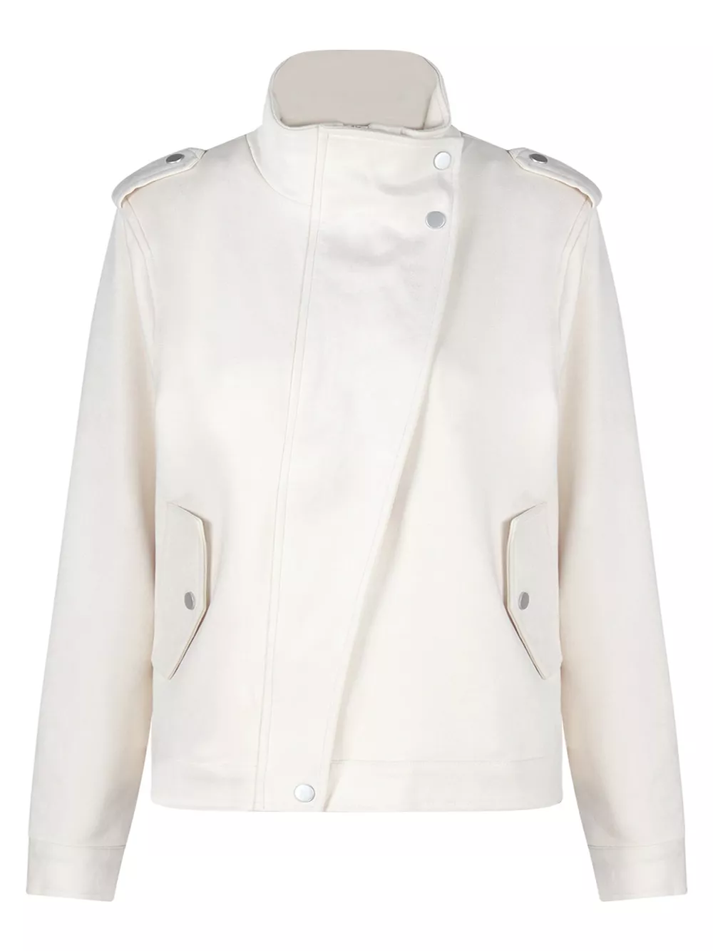 Asymmetric Zip-Up Moto-Style Jacket, image 4