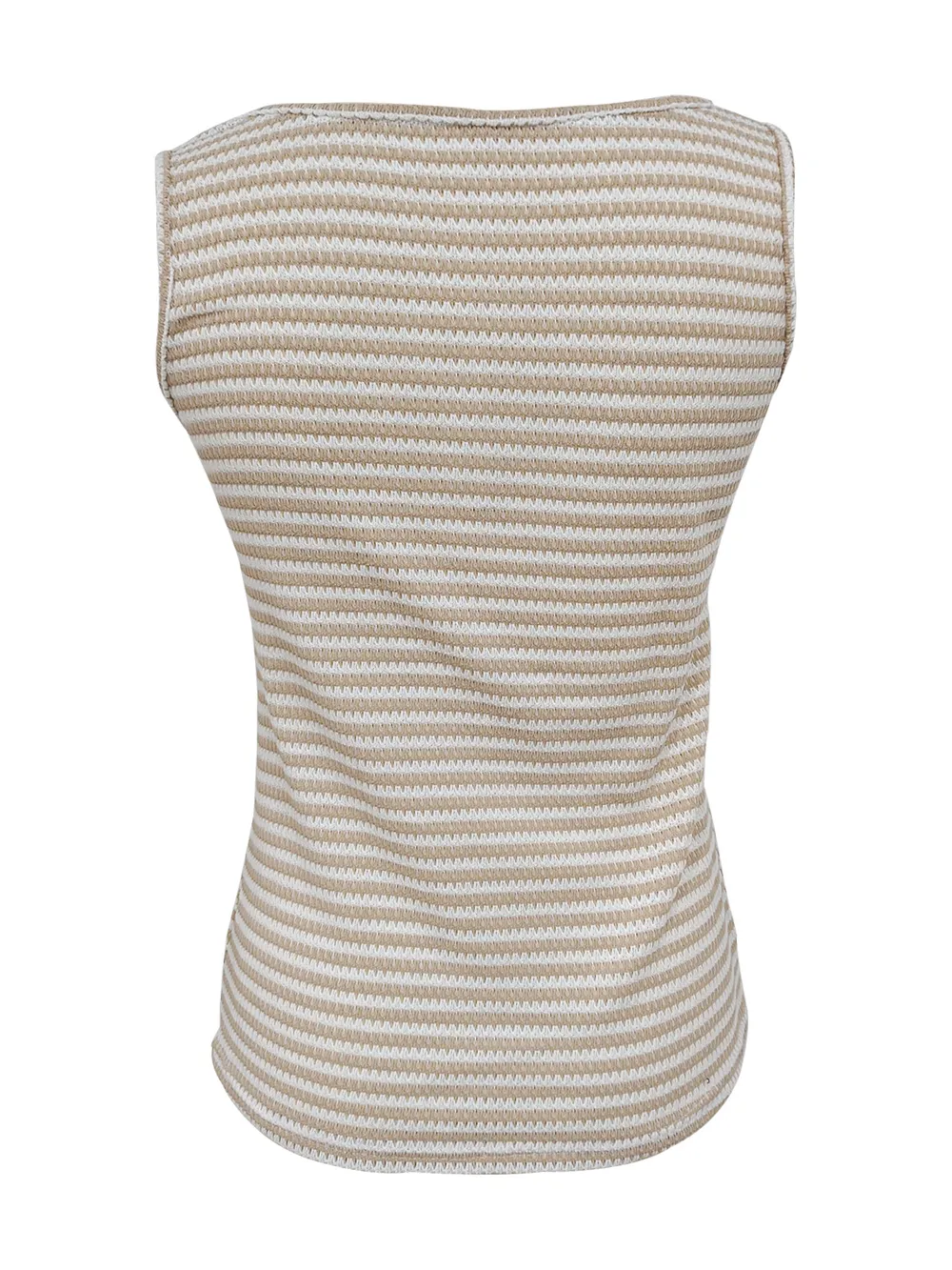 Striped Button Front Knit Tank Top, image 17