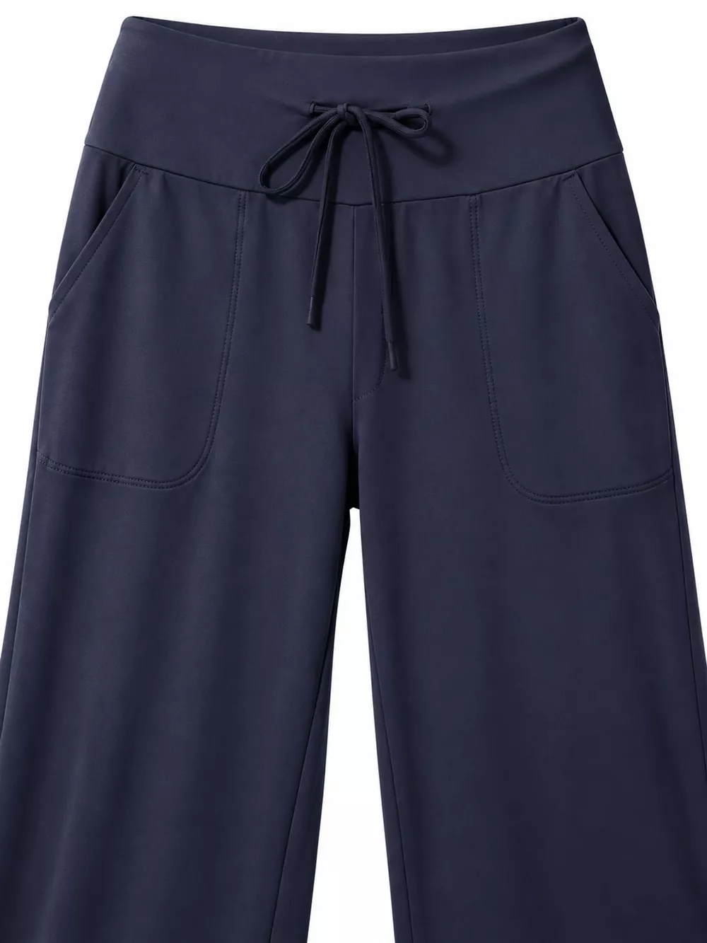High-Waisted Wide-Leg Lounge Bottoms with Pockets, image 7