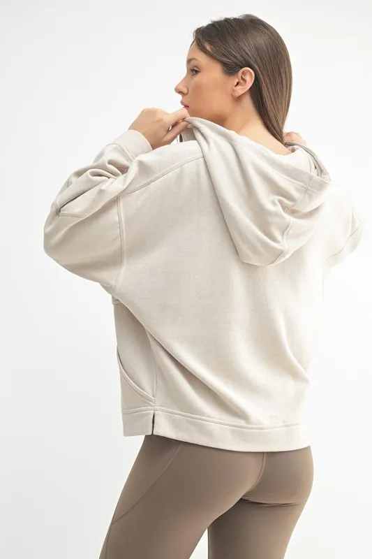 Drift Burnout Fleece Snap Hoodie, image 2