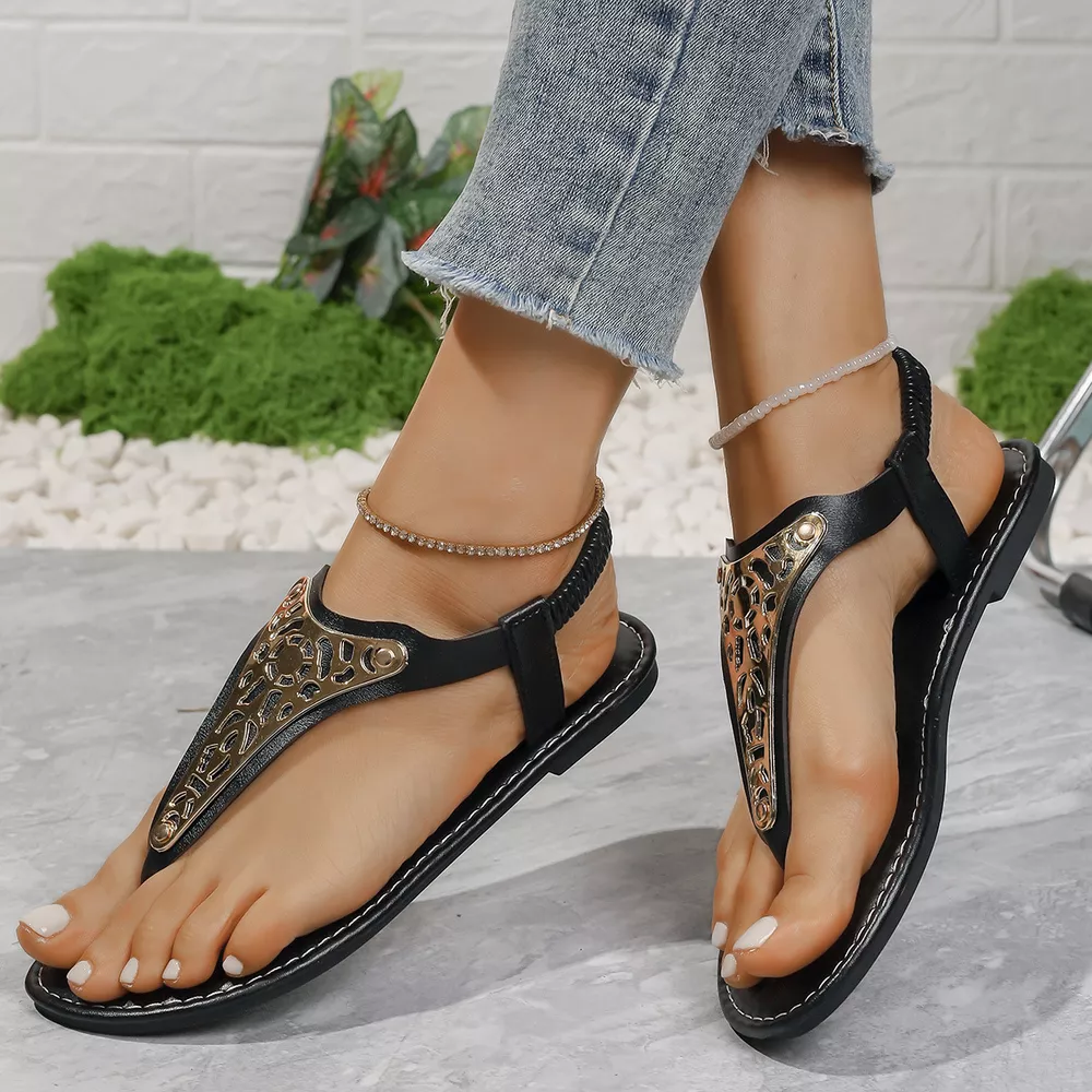Toe Post Flats Sandals, image 5