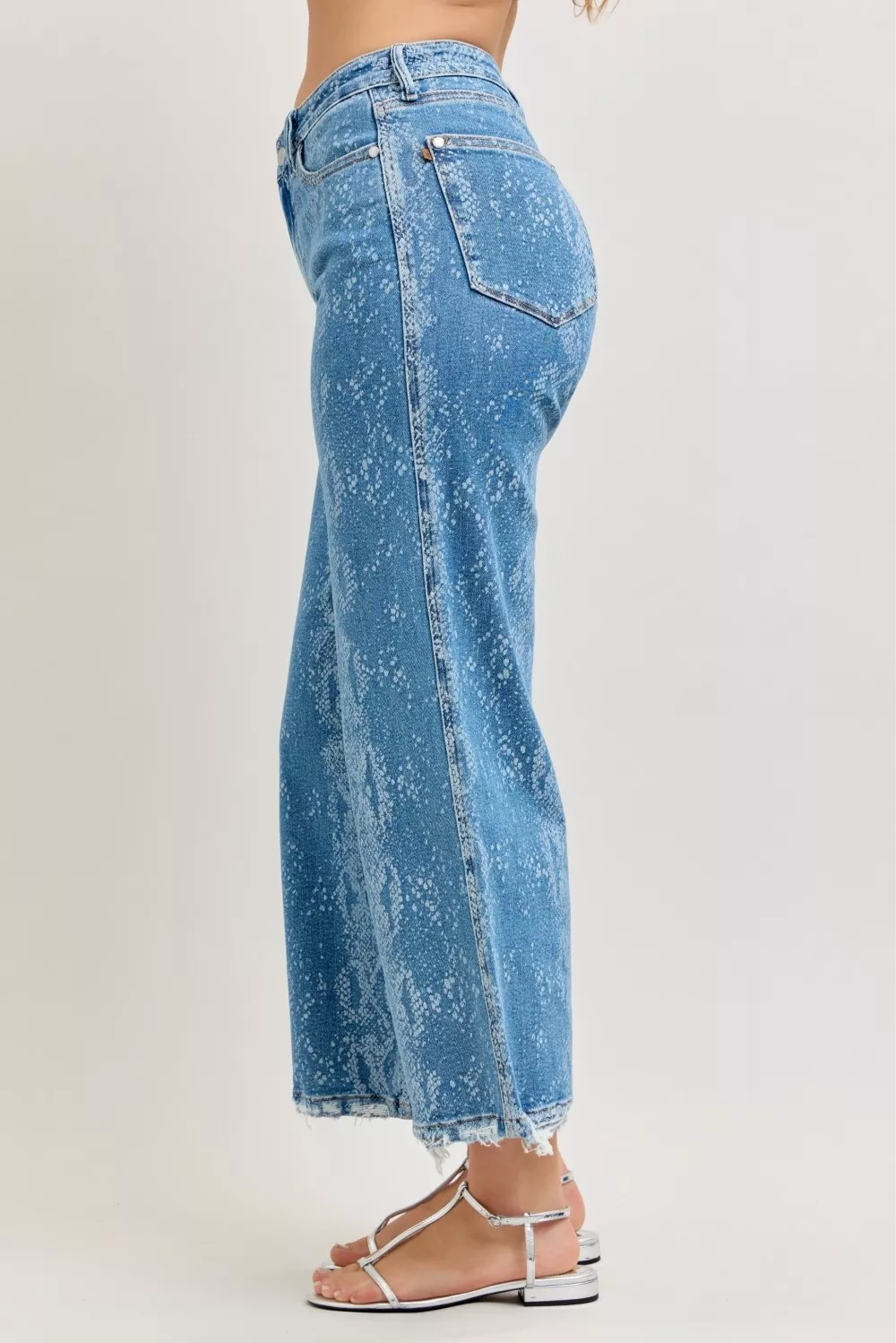 High Rise Ankle Wide Leg Jeans, image 2