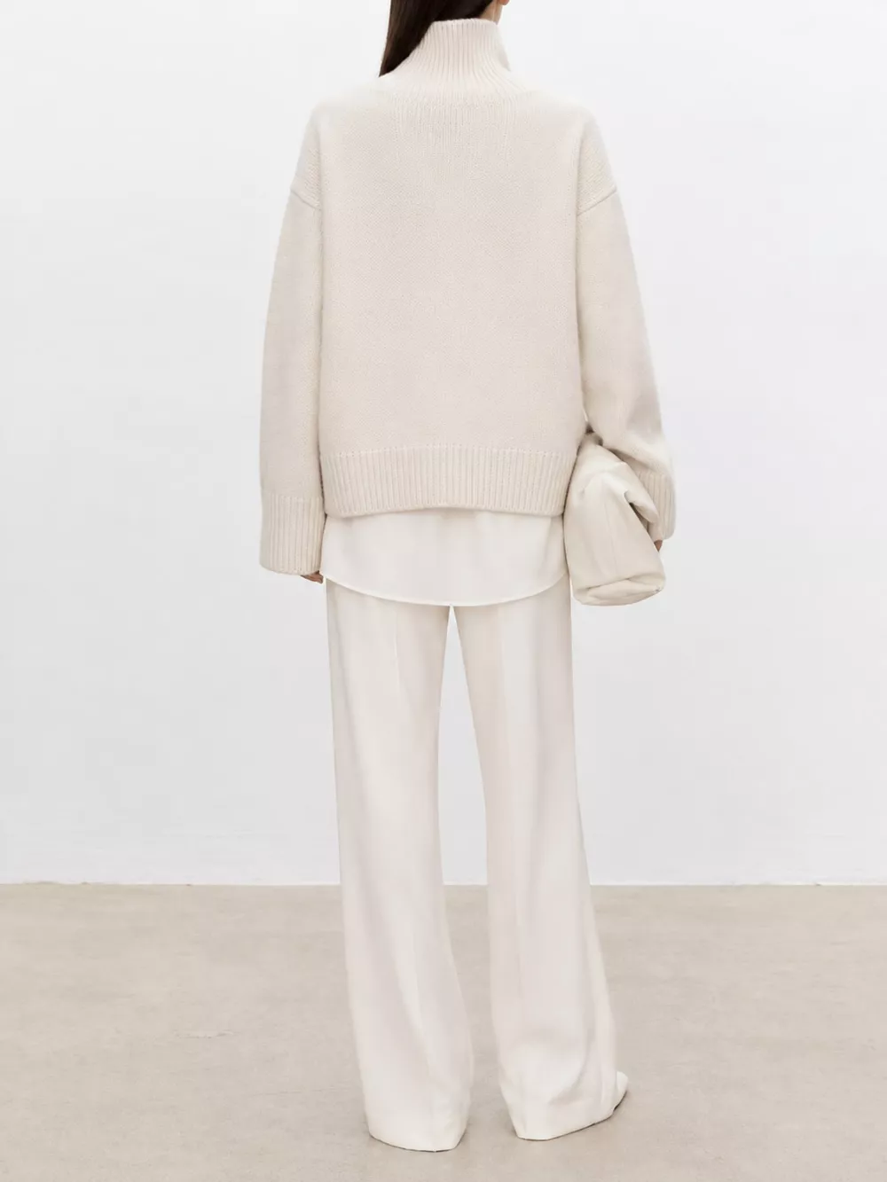 Oversized Turtleneck Wool Sweater, image 12