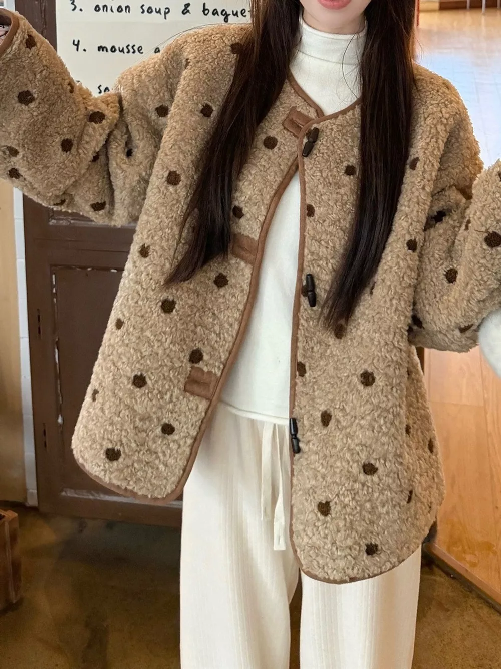 Polka Dot Toggle Jacket, image 3