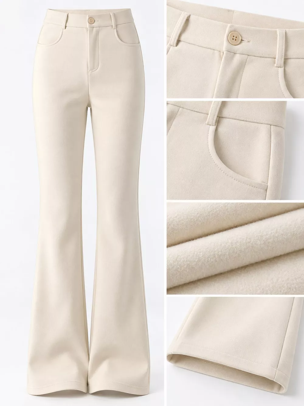 Full Size High-Waisted Slim-Fit Straight-Leg Pants Plus Size, image 21
