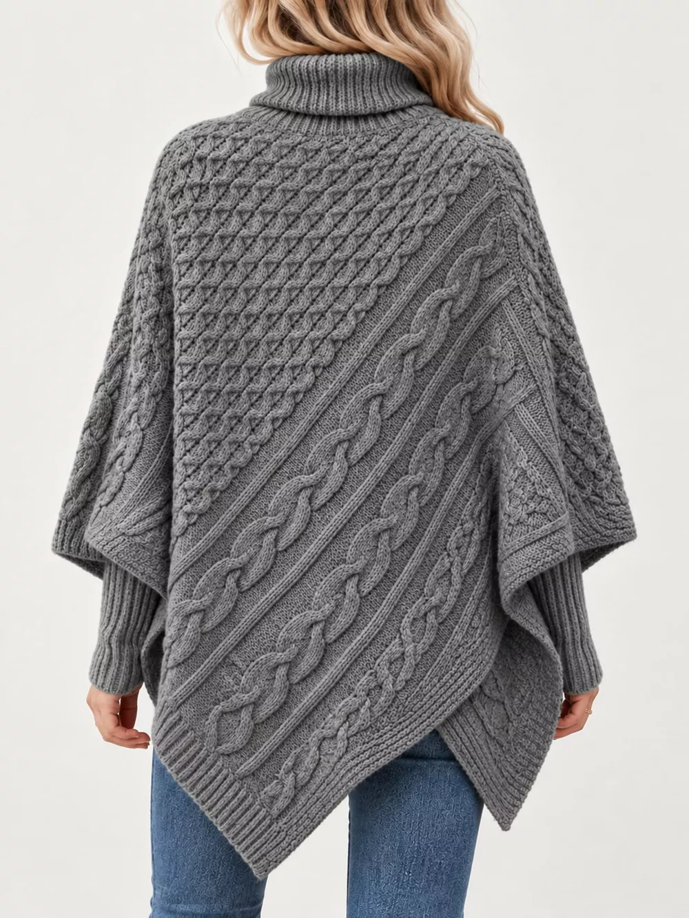Turtleneck Cable-Knit Sweater, image 5