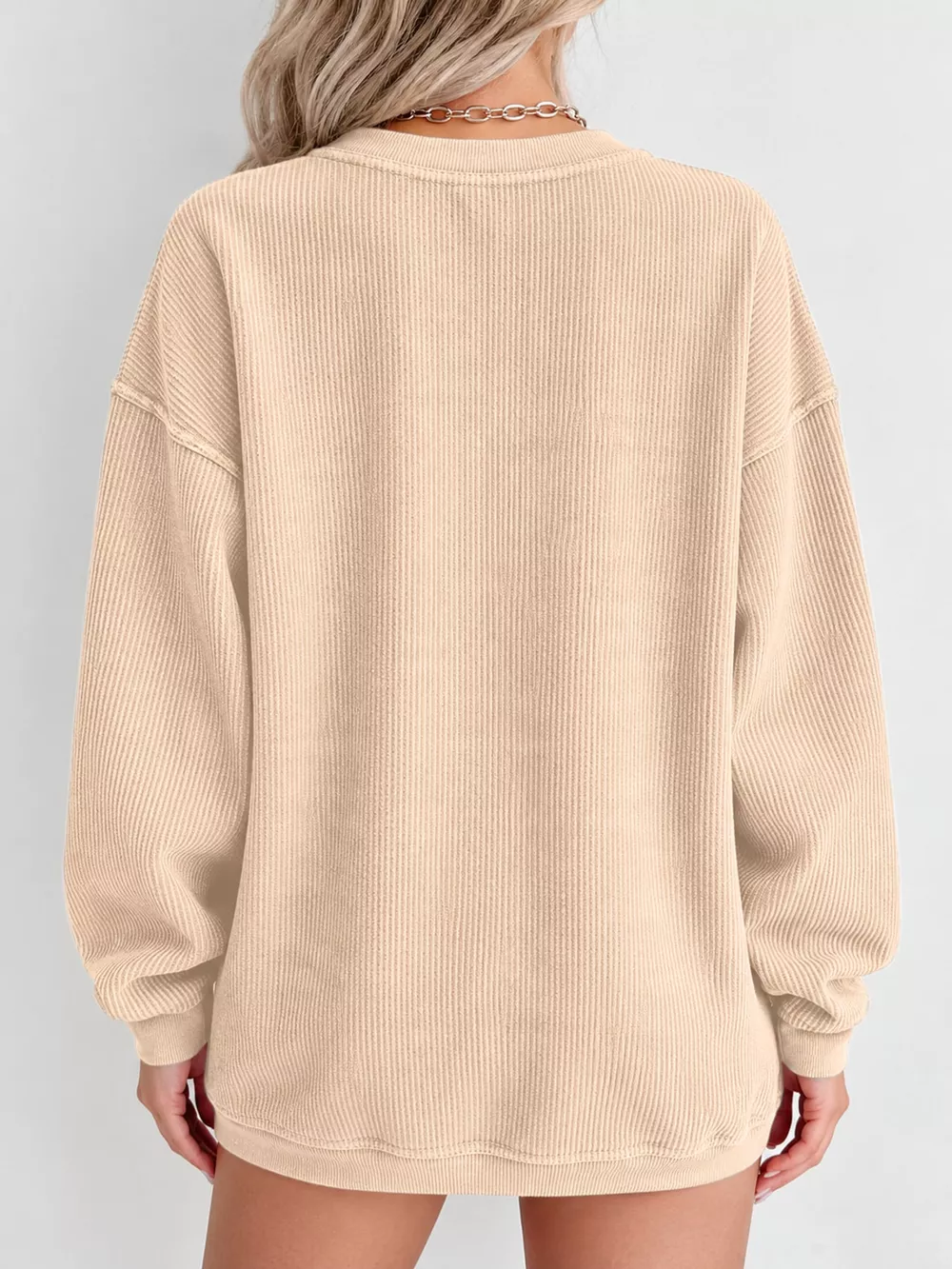 Casual Crew Neck  Dropped Shoulder Sweatshirt, image 29
