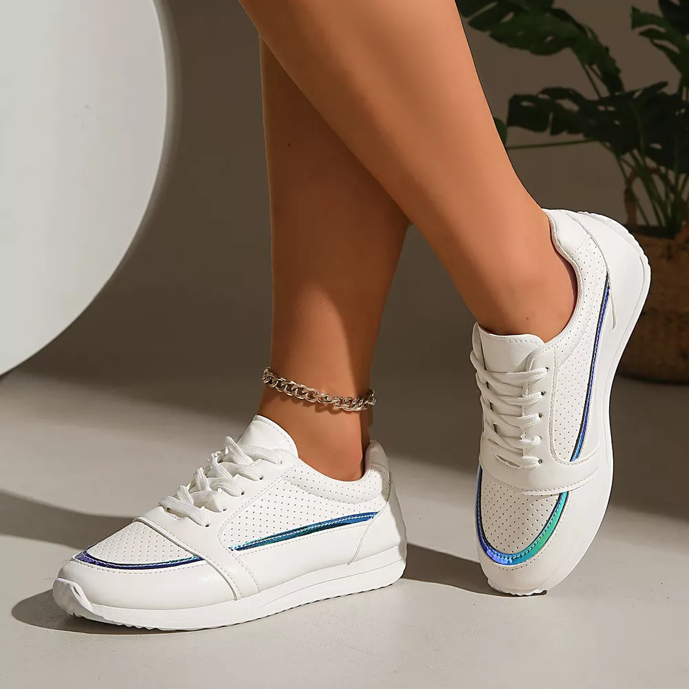 Round Toe Lace Up Sneakers, image 5
