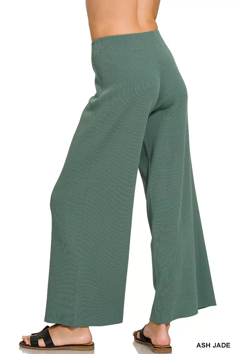 Zenana Viscose Sweater Top & Pants Set, image 6