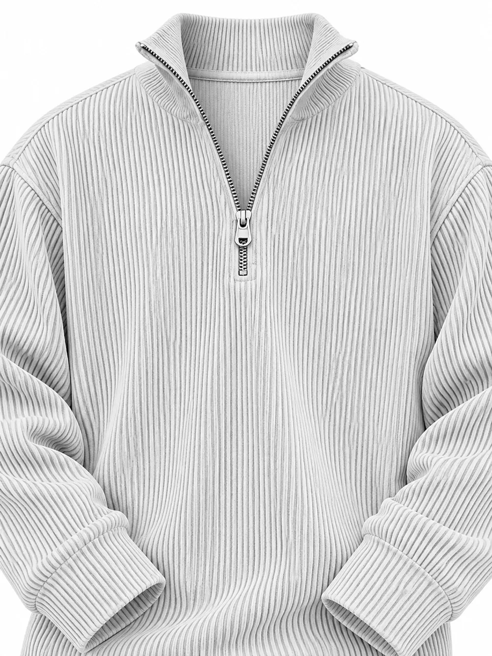 Men's Full Size Quarter-Zip Long Sleeve Sweatshirt Plus Size, image 25