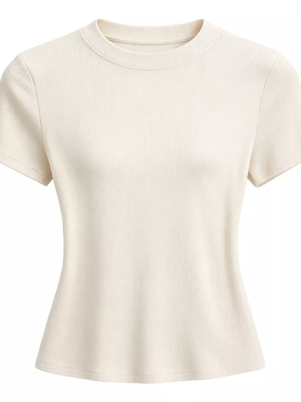 Slim-Fit Crew Neck Basic T-Shirt, image 24