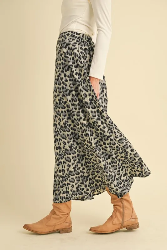 Leopard Midi Skirt, image 4