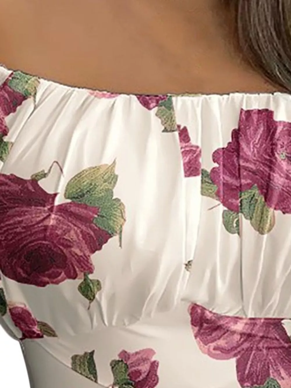 Off-Shoulder Long Sleeve Cropped Blouse, image 28