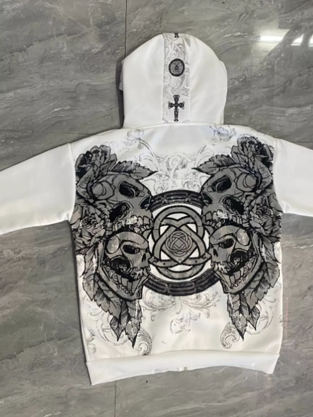 Halloween Gothic Graphic Zip-Up Hoodie, image 18