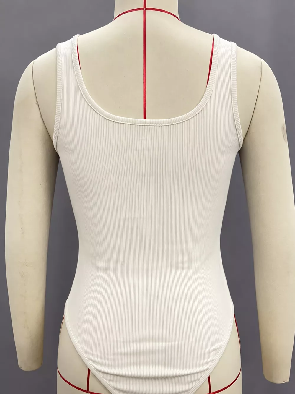 Full Size Ribbed Knit Sleeveless Scoop Neck Bodysuit Plus Size, image 50