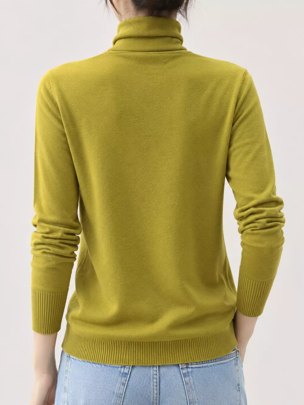 Full Size Slim-Fit Turtleneck Knit Top Plus Size, image 45