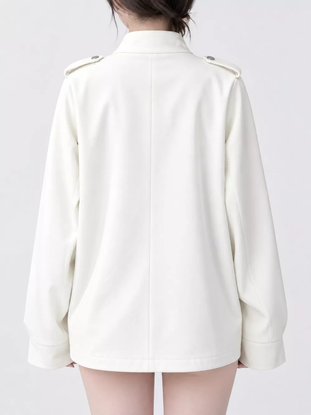 Asymmetric Zip-Up Moto-Style Jacket, image 3